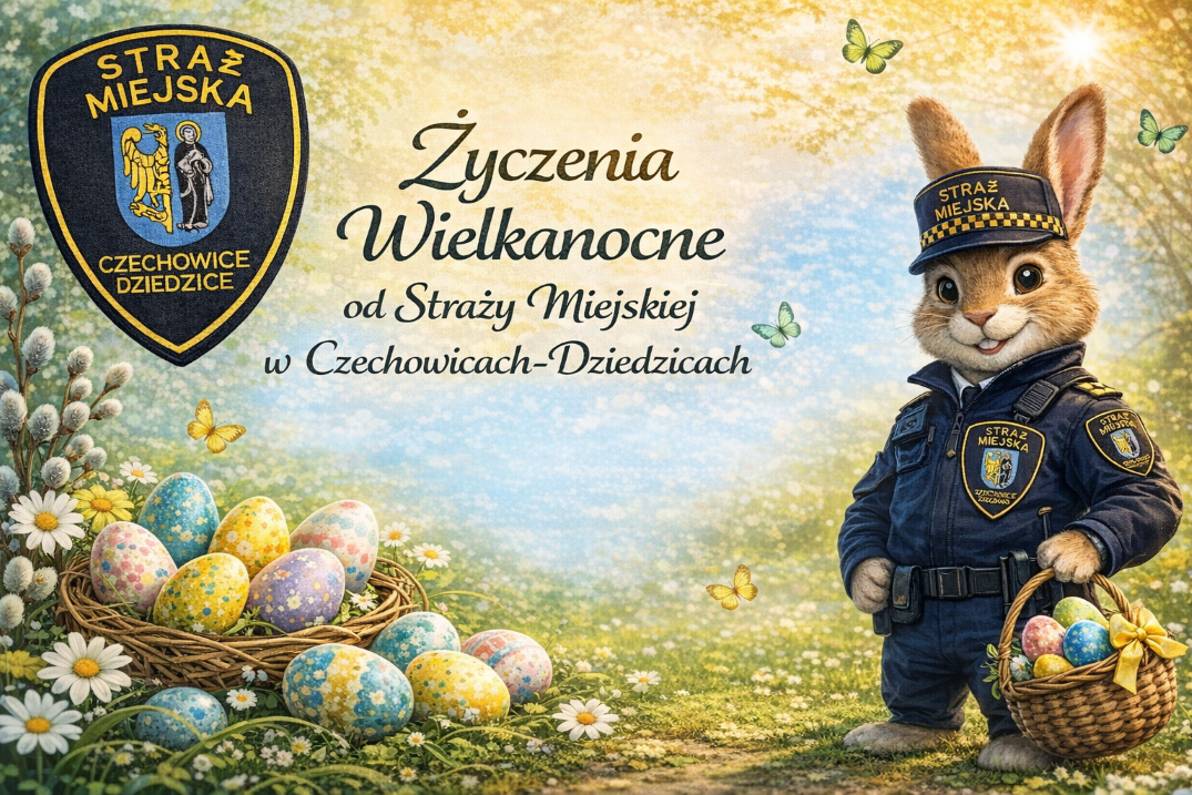 zdjęcie: Wesołych Świąt Wielkanocnych życzy Straż Miejska.