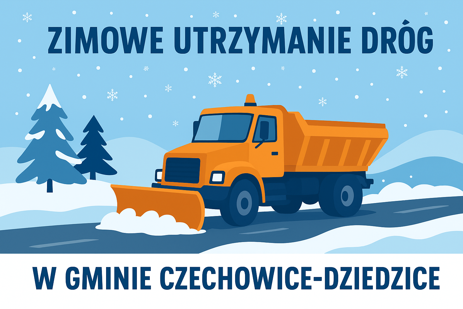 zdjęcie: Zima na drogach – kontakt i strefy utrzymania